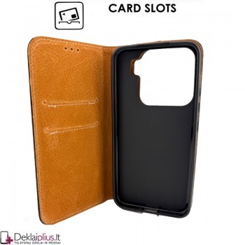 Telone grynos odos dėklas - juodas (Xiaomi 15) Telone grynos odos dėklas - juodas (Xiaomi 15)